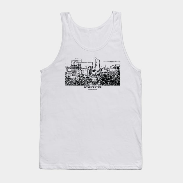 Worcester - Massachusetts Tank Top by Lakeric